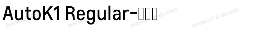 AutoK1 Regular字体转换